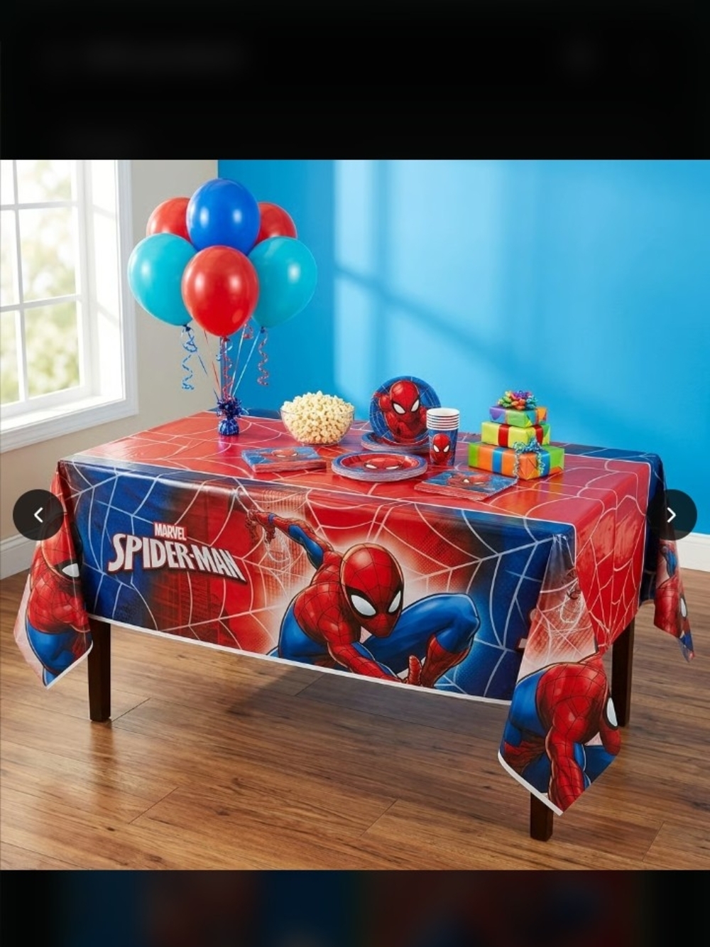 Spiderman Table Cover for Kids Parties